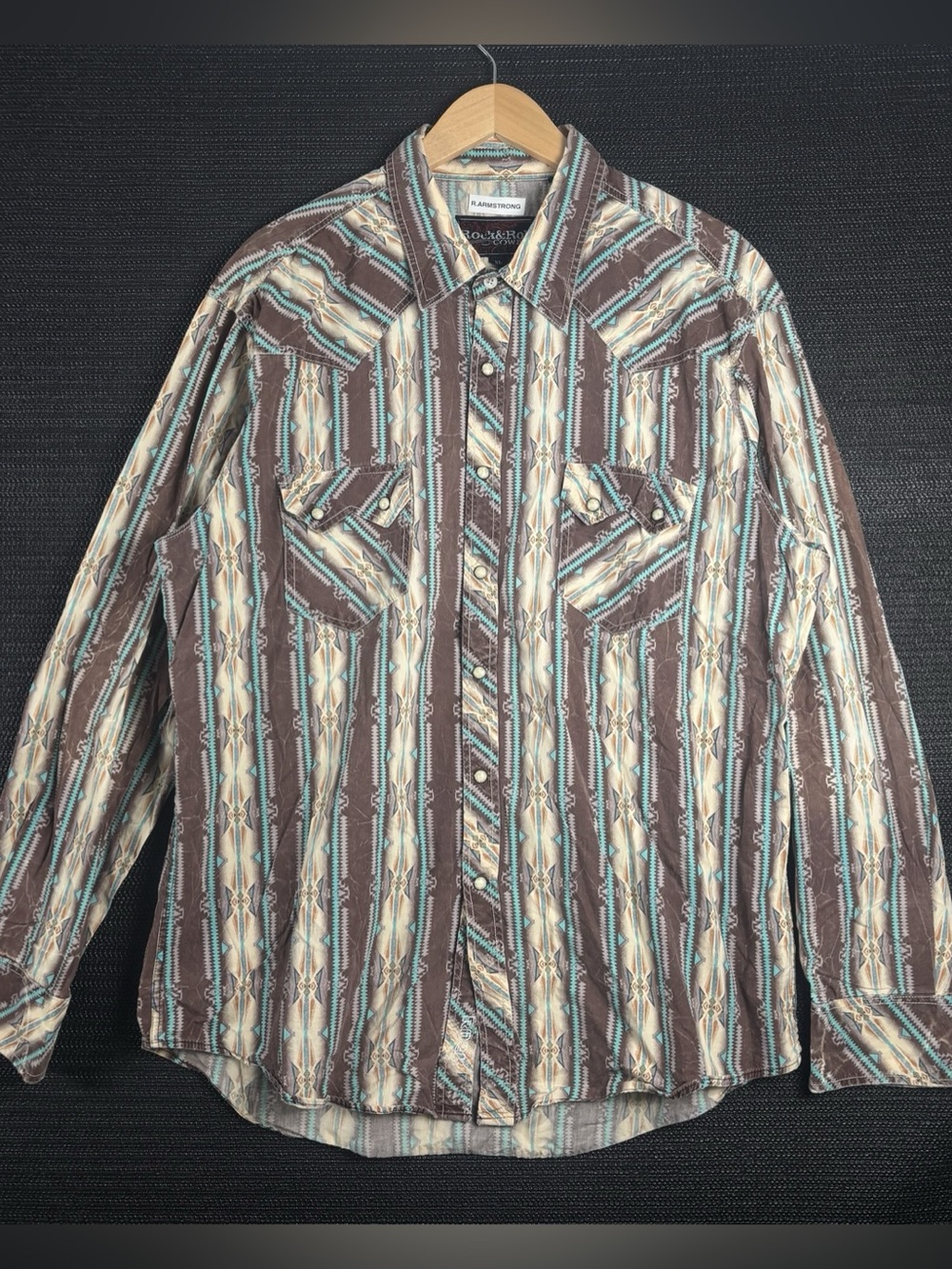 Western Pearlsnap Rock & Roll Cowboy Men's shirt XL
